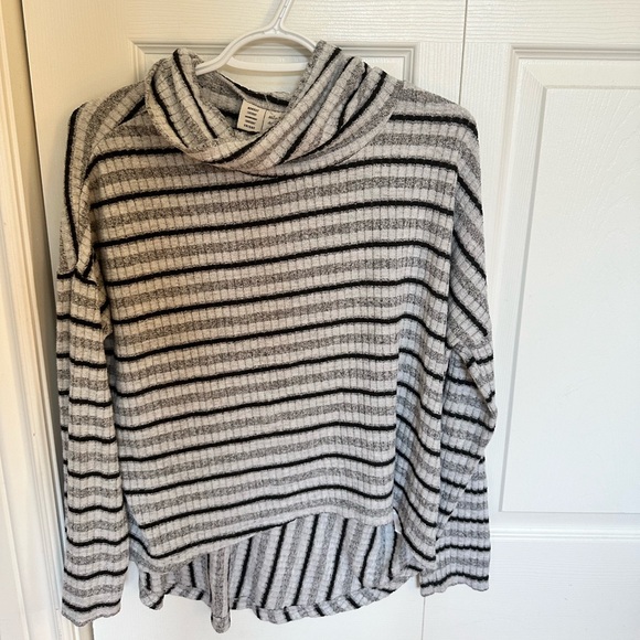 Anthropologie Saturday Sunday Sweater Stripe Pippa Hacci Turtleneck - Picture 5 of 5